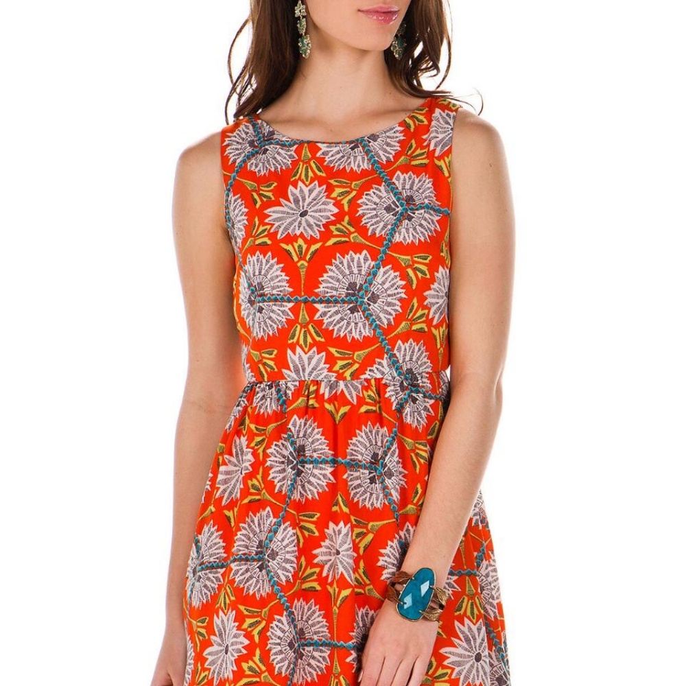 francesca's Printed Spring Dress Size medium - Picture 8 of 8